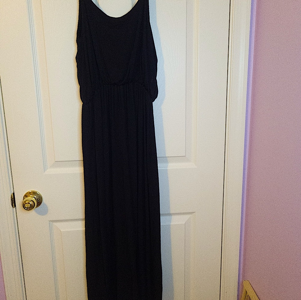 Black maxi dress